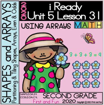 Preview of 2ND GRADE USING ARRAYS iREADY MATH UNIT 5 LESSON 31