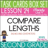 2ND GRADE TASK CARD GAMES LESSON 24 COMPARE LENGTH IREADY MATH