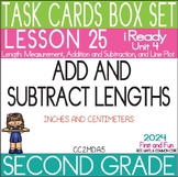 2ND GRADE TASK CARD GAMES LESSON 25 ADD AND SUBTRACT LENGT