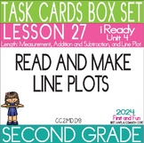 2ND GRADE TASK CARD GAMES LESSON 27 READ AND MAKE LINE PLO