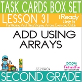 2ND GRADE TASK CARD GAMES LESSON 31 ADD USING ARRAYS iREADY MATH