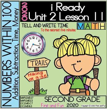 Preview of 2ND GRADE TELL AND WRITE TIME iREADY MATH UNIT 2 LESSON 11