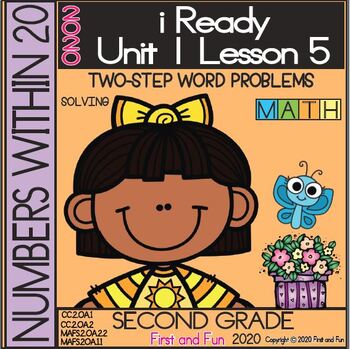 Preview of 2ND GRADE TWO-STEP WORD PROBLEMS iREADY MATH UNIT 1 LESSON 5