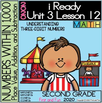 Preview of 2ND GRADE UNDERSTANDING THREE-DIGIT NUMBERS iREADY MATH UNIT 3 LESSON 12
