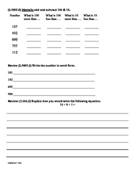 (2.OA.1)Word Problems [1 step] -2nd Grade Math Worksheets Part B by ...