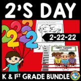 2S TWOS DAY 2022 2-22-22 MATH ACTIVITY KINDERGARTEN READIN