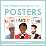2SLGBTQIA+ Pride Month Musicians Quotes | Posters