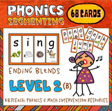 Segmenting & Phonemic Awareness Cards Level 2B (Ending Con