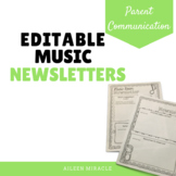Editable Music Newsletters