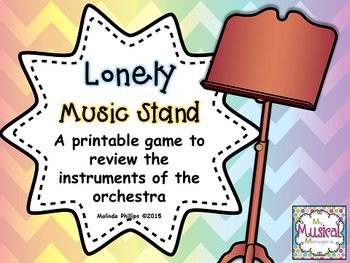 Preview of Lonely Music Stand: An Instruments of the Orchestra Game