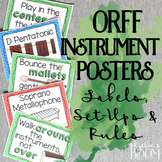 Orff Instrument Posters: Labels, Set-Ups, and Rules