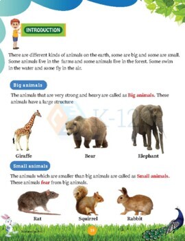 Animals and their types - Interesting printable with Fun Activities,  Worksheets