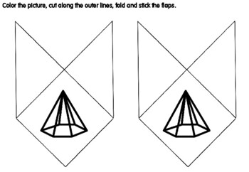 Preview of 2D & 3D Shapes Craft, Shapes Activity, Summer Camp Math Activity