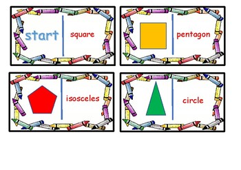 Preview of 2d Shapes - Flat Shapes - Dominoes.