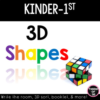 Preview of 3D Shapes Centers for Kindergarten and First Grade
