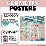 2d and 3d Shape Posters, Math Geometry Anchor Charts