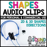 2d and 3d Shapes Audio Clips for Digital Resources