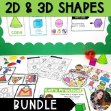 Shape Activities- 2d and 3d Shapes Geometry Lessons, Works