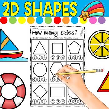 Preview of 2d shapes how many sides