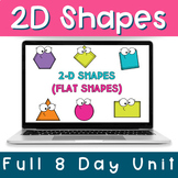 2d shapes unit - worksheets, lessons, slides and activities