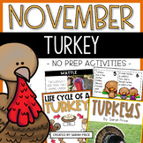 2nd & 3rd All About Turkeys November Science Math & ELA Ac