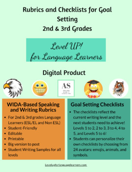 Preview of 2nd & 3rd WIDA-Based Rubrics and Checklists for Speaking & WritingGoal Setting