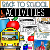 2nd & 3rd Grade Back to School Activities - All About Me L