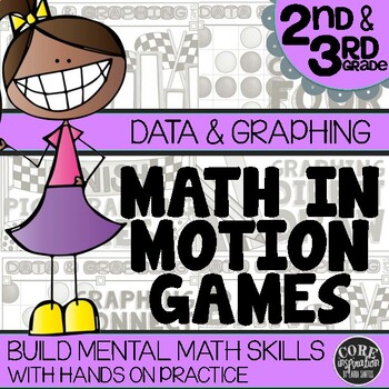 Preview of 2nd & 3rd Grade Data & Graphing Games | Hands-On Learning for Workshop & Centers