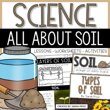 Preview of 2nd & 3rd Grade Earth Science - Types of Soil Activities & Layers of Soil Unit