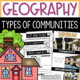 2nd & 3rd Grade Geography - Types of Communities Social St