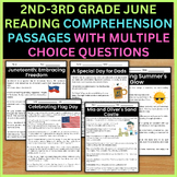 2nd-3rd Grade June Reading Passages with Comprehension Mul