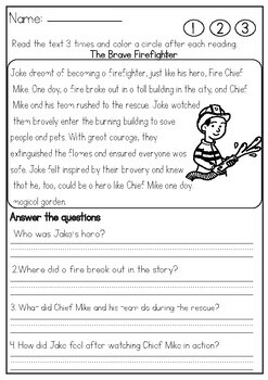 2nd-3rd Grade Reading Comprehension Passages and Questions by Titania ...