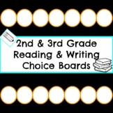 2nd/3rd Grade Reading & Writing Choice Board (Editable)