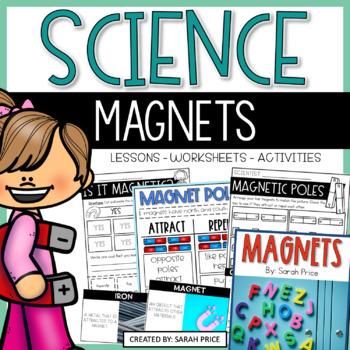 Preview of 2nd & 3rd Grade Science Magnets Unit - Magnetism Activities, Lessons, Worksheets