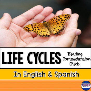 Preview of 2nd & 3rd Grade Science Reading Comprehension in English & Spanish Life Cycles