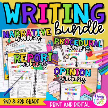 Preview of 2nd & 3rd Grade Writing Bundle -  Narratives, Opinions, Reports & Explanatory