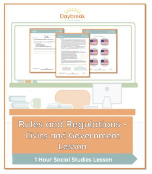 Preview of 2nd/3rd Social Studies | Rules and Regulations -Civics and Government Lesson