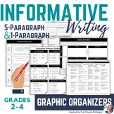 Informational Writing Graphic Organizer Pack for 3rd-6th Grade