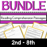 2nd-8th Reading Comprehension Passages BUNDLE