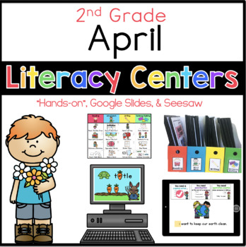 Preview of 2nd Grade April Literacy Centers