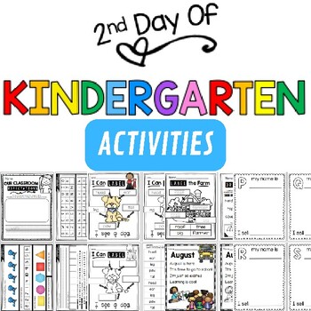 2nd Day of Kindergarten Activities | Back to School Activities Pack ...