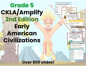 Preview of 2nd Edition Early American Civilizations Unit 2  Lessons 1-14 Bundle CKLA 