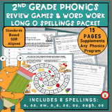 2nd GRADE PHONICS REVIEW GAMES AND WORD WORK PACKET LONG O