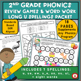 2nd GRADE PHONICS REVIEW GAMES AND WORD WORK PACKET LONG U