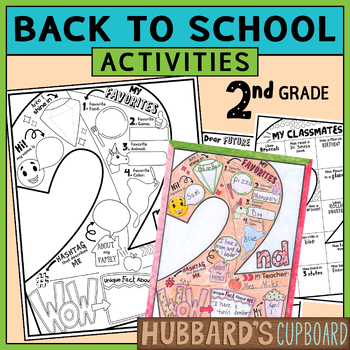 Preview of 2nd Grade All About Me Book - Back to School Activities - First Week of School