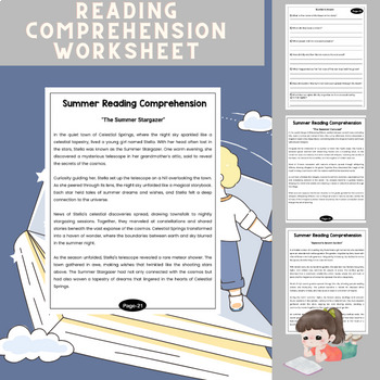 Preview of 2nd Grad Phonics Reading Fluency Comprehension Passages Questions Worksheets