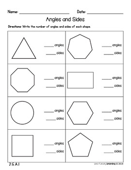 2nd grade 2d and 3d shapes and their attributes no prep