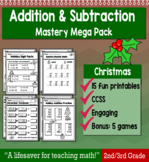 2nd Grade/3rd Addition & Subtraction "Mastery Pack" for December