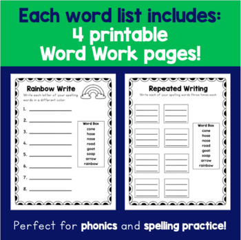 2nd Grade / 3rd Grade Word Work Packets | 5 Weeks | Set #3 by KSA Creations