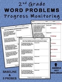 2nd Grade 5 Word Problem Probes Progress Monitoring